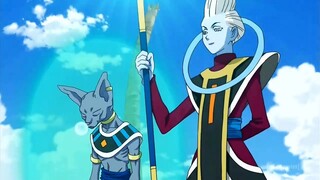 Beerus falls asleep as he prepares to destroy the earth, SSJ God Goku vs Beerus Sama (English Dub)