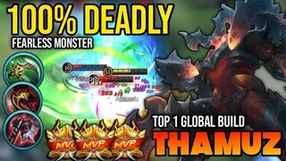 THAMUZ BEST BUILD 2022 | BUILD TOP 1 GLOBAL GAMEPLAY | MOBILE LEGENDS✓