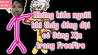 Những kiểu người khi xin Súng của Đồng Đội trong FreeFire | Chú Xám #shorts