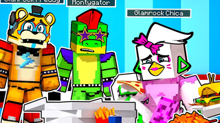 ปัญหาการกินของ Glamrock Chica Minecraft Security Breach Five Nights ที่ Freddys FNAF