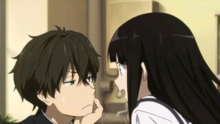 "Tidak, ini sudah musim semi" Hyouka Chitanda Houtarou