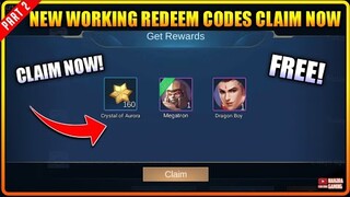 CLAIM! NEW REDEEM CODES THIS AUGUST 28 2021 Part 2 - MLBB