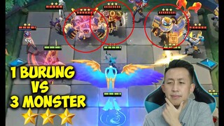 BURUNG TERKUAT LING 3! APAKAH BISA MENANG LAWAN 3 MONSTER BINTANG 3? | Magic Chess Indonesia