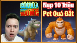 PUBG Mobile | Nạp 10 Triệu Quay PET GODZILLA VS KONG | Vòng Quay Hút Máu | Mạnh CFM Official