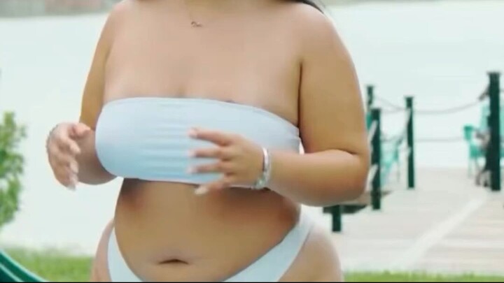 Curvy Plus Size Asian ROCKS That Bikini!