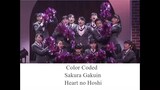 Sakura Gakuin さくら学院   Heart no hoshi [color coded lyrics ROMAJI] (2018)
