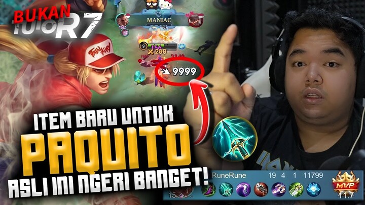 MAIN PAQUITO PAKE ITEM RUSAK INI!!! SEKALI TABRAK, MUSUH LANGSUNG LENYAP #TUTOR7 #MLBB