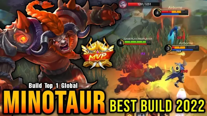 MVP PLAY!! Minotaur Best Build 2022 - Build Top 1 Global Minotaur ~ MLBB