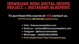 [Download Now] Digital Income Project – Instagram Blueprint