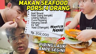 INI YG KALIAN MAU KAN - ABIS GYM MUKBANG SEAFOOD DEPAN GH EVOS PORSI 4 ORG NI UD TRLALU BARBAR COK !