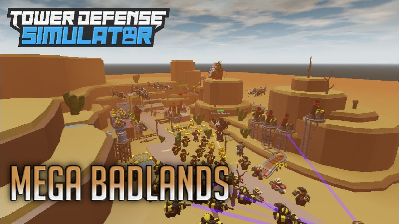 NEW* ALL BADLANDS UPDATE CODES FOR TOWER DEFENSE SIMULATOR IN