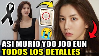 Todos los DETALLES de la MUERTE de YOO JOO EUN hoy de que murio Actriz de surcoerana yoo jo eun 2022