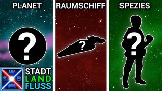 Planet / Spezies / Raumschiff - STAR WARS Stadt Land Fluss