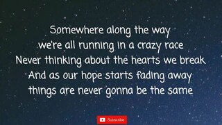 #Never be the same -jessica Mauboy(lyrics video)