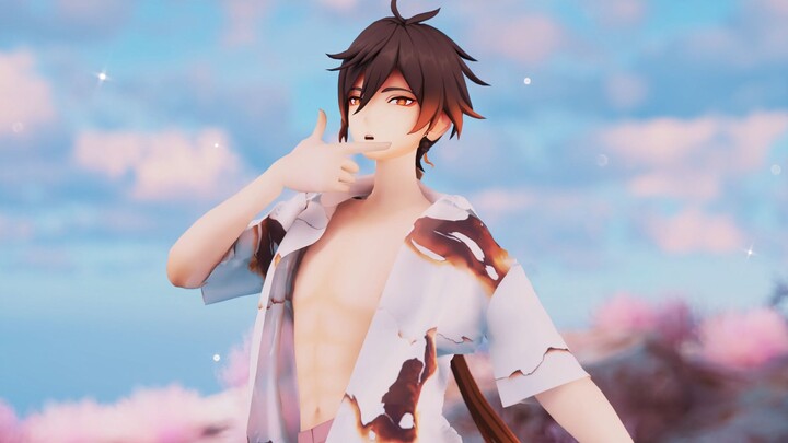 ❤♥[เก็นชินอิมอิมแพกต์/Zhongli MMD]❤QUEENCARD❤Summer Special❤[4K/Fabric/C4D]♥❤