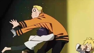 Boruto đập vỡ con búp bê của Himawari và Himawari trợn mắt giận dữ