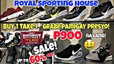 P900 na LANG!GRABE PAMIGAY PRESYO mga SAPATOS 100% LEGIT!SALE up to  60% off!royal sporting house