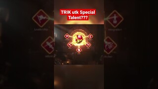 Trik Tempa agar Special Talent?? Cuma Bisa Ngiler Liatinnya 😢 Rise Of Kingdoms Indonesia