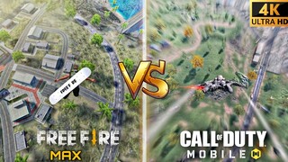 FREE FIRE MAX VS CALL OF DUTY MOBILE TOP 12 PHYSICS COMPARISON  IN 2021