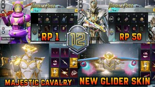 ROYAL PASS MONTH 12 | 1 TO 50RP REWARDS | MAJESTIC CAVALRY ULTIMATE OUTFIT | NEW GLIDER SKIN | M24