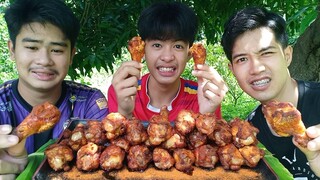 กินน่องไก่ใจเด็ด เผ็ดหรือป่าว.?