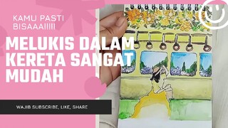 Melukis Dalam Kereta Sangat Mudah Sekali #RekomendasiAnimeKasihSayang #bestofbest #painting #art