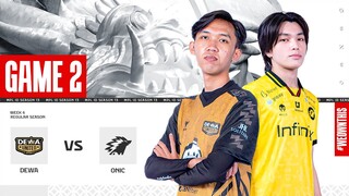 DEWA UNITED ESPORTS vs ONIC | Regular Season Week 6 Day 3 | Game 2 | #MPLIDS13