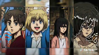 Mereka Colleb @Eren @Armin @Mikasa @Levi