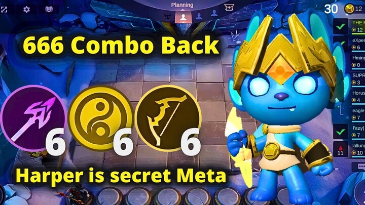 666 IS BACK WITH 3* LEGENDARY META HARPER SKILL 1 | MLBB MAGIC CHESS BEST SYNERGY COMBO TERKUAT 2024