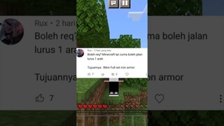 #Short | Minecraft Tapi Cuma Boleh Jalan Lurus