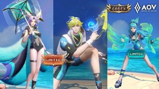 AOV New Skin Codex Xeniel [Valor Pass] Summer Bash | Aoi, Laville, Liliana - Arena of Valor