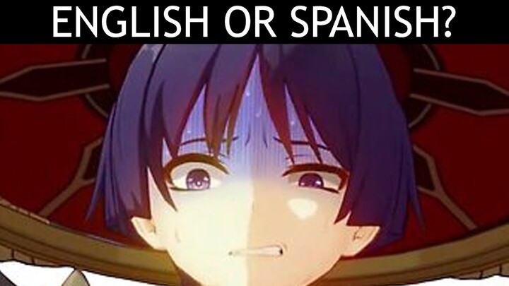 "English or Spanish?" (If you move you—)