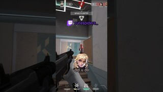 bro had to hype himself up - twitch: cutespiders_ #Valorant