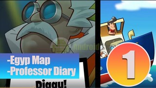 Diggy's Adventure Walkthrough Part 1 - Map and Professor Diary
