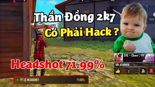 FreeFire | Thần Đồng 2k7 Tỷ Lệ Headshot 70% Cùng Thử Thách Có 1 Không 2 | KQD2K