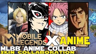 ANIME X MOBILE LEGENDS COLLABORATION PERSONA, ONE PUNCH MAN FULL METAL ALCHEMIST MLBB SKIN SURVEY!