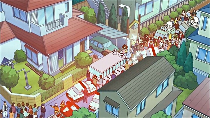 "What happened to the Nohara family that attracted so many people to watch?"