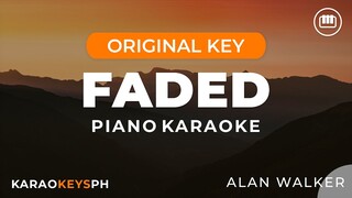 Faded - Alan Walker (Piano Karaoke)