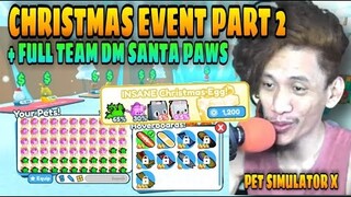 Christmas Event Part 2 + Full 20 Dark Matter Mythical Santa Paws In Pet Simulator X | Roblox Tagalog