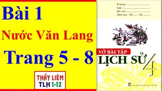 Vở Bài Tập Lịch Sử Lớp 4 Bài 1 | Nước Văn Lang | Trang 5 – 8