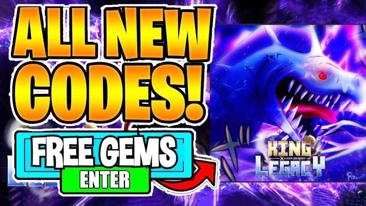 ALL NEW *FREE GEMS* UPDATE CODES in KING LEGACY CODES! (King