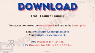 [WSOCOURSE.NET] Traf – Framer Training