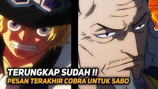 ISI PESAN NEFERTARI D COBRA KE SABO YANG MENGGEMPARKAN DUNIA ONE PIECE - ONE PIECE TERBARU