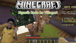 NGASIH KADO KE VILLAGER!? | Minecraft Indonesia (spesial natal)