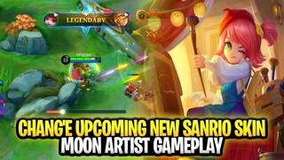 Chang'e Upcoming New Sanrio Skin Moon Artist Gameplay | Mobile Legends: Bang Bang