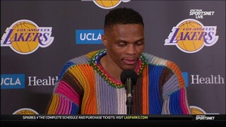 Russell Westbrook on the OT win on the road: "A good energy for our team. Confidence."