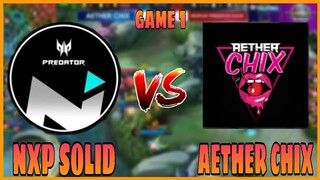 GAME 1 | NEXPLAY PREDATOR SOLID VS AETHER CHIX | REALME GAMING LEAGUE | MLBB!