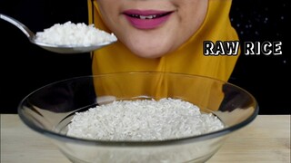 ASMR RAW RICE EATING || RAW RICE || MAKAN BERAS MENTAH || ASMR INDONESIA