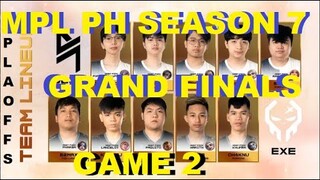 BLCK vs. EXE | GAME 2 | GRAND FINALS | MPL PH SEASON 7 PLAYOFFS