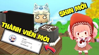 MEOWPEO CÔNG BỐ THÀNH VIÊN MỚI BEE TEAM _ TRẢI NGHIỆM SKIN CÔ BÉ QUÀNG KHĂN ĐỎ TRONG MINI WORLD